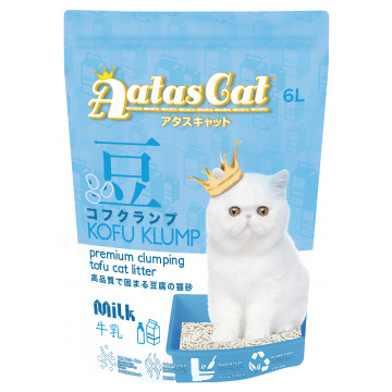 Aatas Kofu Klump Tofu Cat Litter Milk 6L (4 Packs)